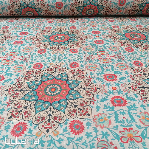 Tessuto decorativo Sayuri turchese