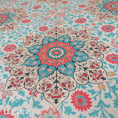 Tessuto decorativo Sayuri turchese
