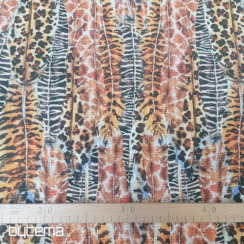 Tessuto decorativo Piume di ghepardo