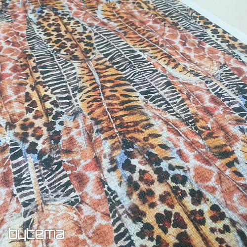 Tessuto decorativo Piume di ghepardo