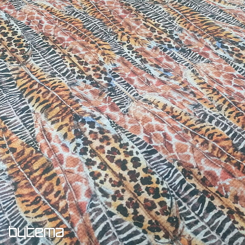 Tessuto decorativo Piume di ghepardo