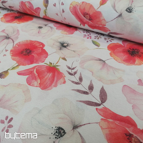 Tessuto decorativo MABEL PAPAVERI