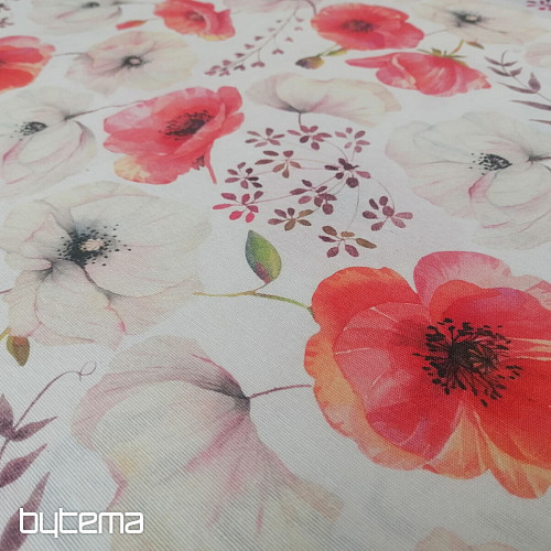 Tessuto decorativo MABEL PAPAVERI