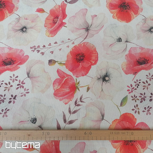 Tessuto decorativo MABEL PAPAVERI