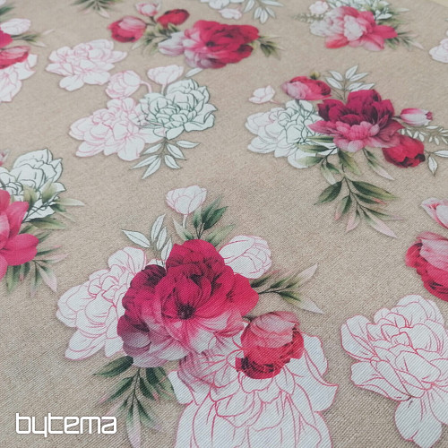 Tessuto decorativo Rosa Geraldine 3D