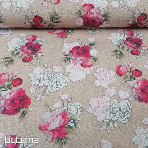 Tessuto decorativo Rosa Geraldine 3D