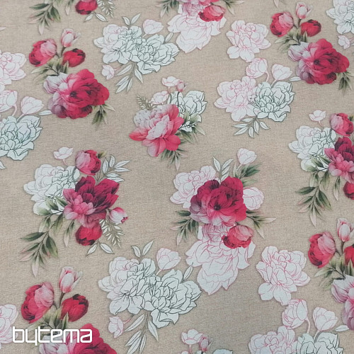 Tessuto decorativo Rosa Geraldine 3D