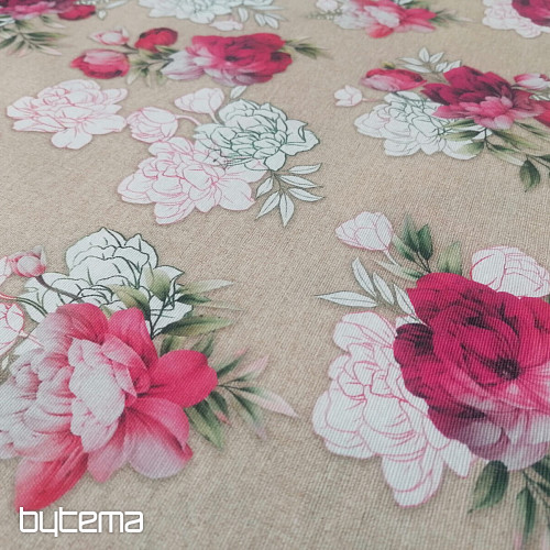 Tessuto decorativo Rosa Geraldine 3D