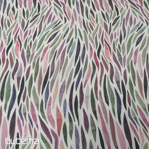 Tessuto decorativo Izaro verde-viola
