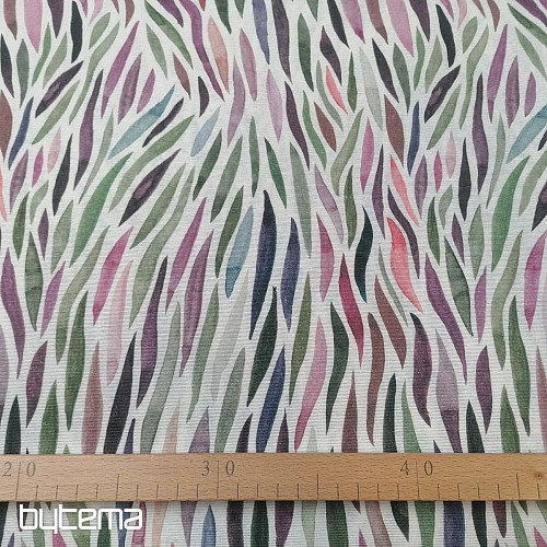 Tessuto decorativo Izaro verde-viola