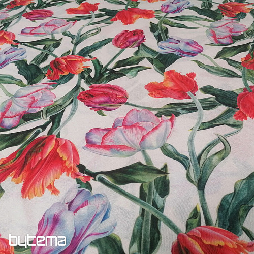 Tessuto decorativo Shaggy tulipani
