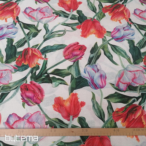 Tessuto decorativo Shaggy tulipani