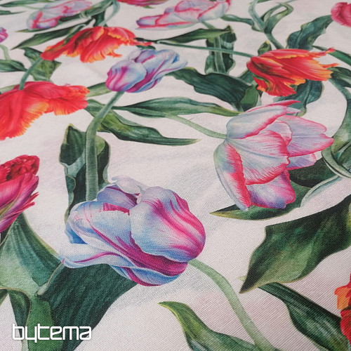 Tessuto decorativo Shaggy tulipani