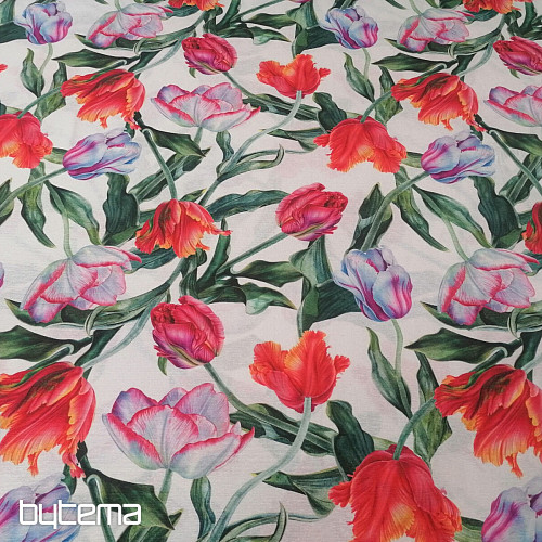 Tessuto decorativo Shaggy tulipani