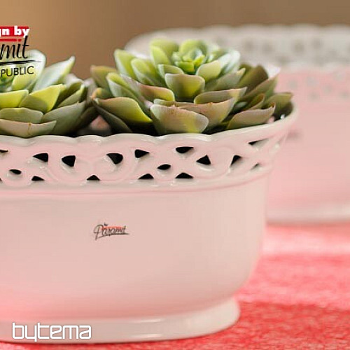 Pizzo Jardinka bianco 24 cm