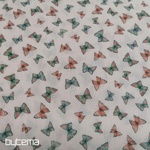 Mini papillon in tessuto di cotone
