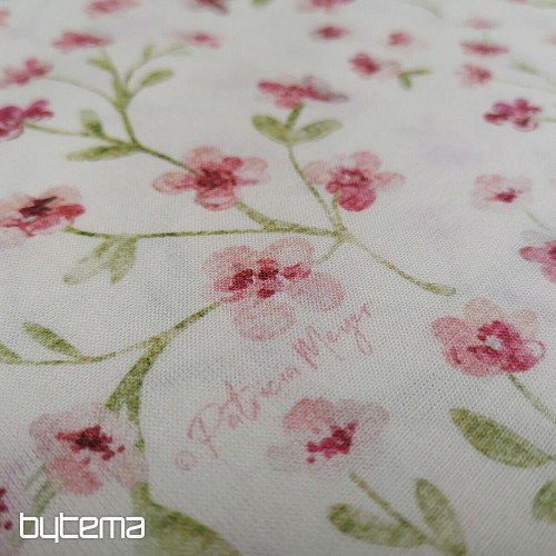 Tessuto di cotone rosa mini sakura