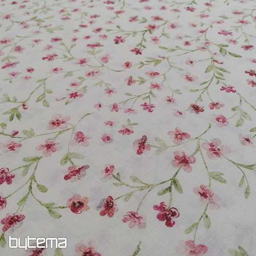 Tessuto di cotone rosa mini sakura