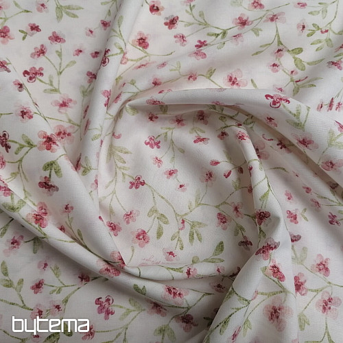 Tessuto di cotone rosa mini sakura