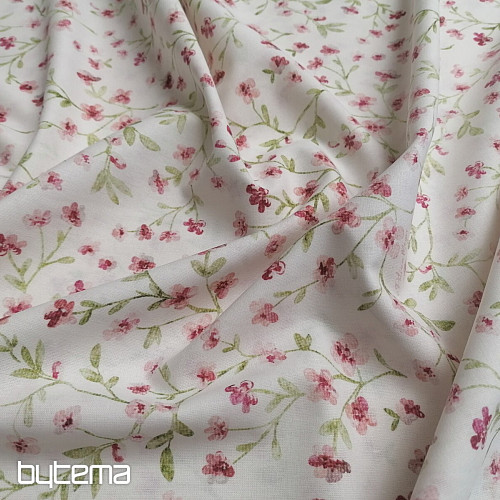 Tessuto di cotone rosa mini sakura