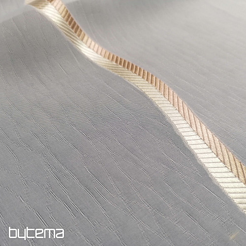 Lussuosa tenda a righe in voile marrone-oro
