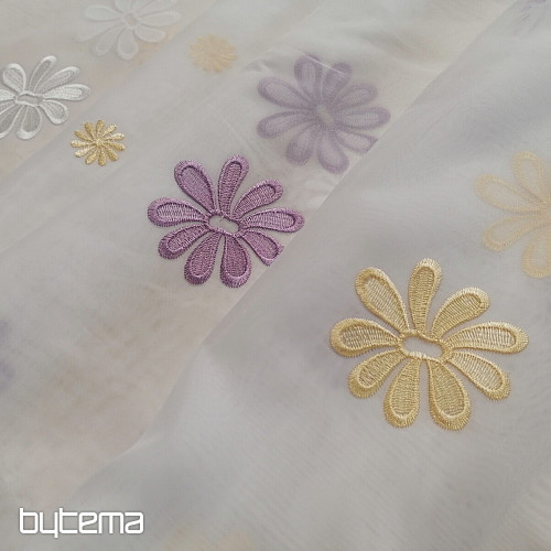 Tenda in voile bianco 633/300/6730