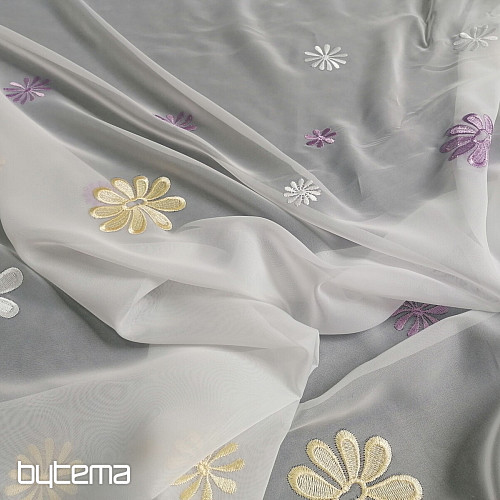 Tenda in voile bianco 633/300/6730