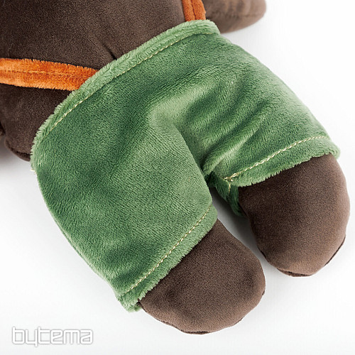 Peluche: cuscino a forma di orsacchiotto con pantaloni