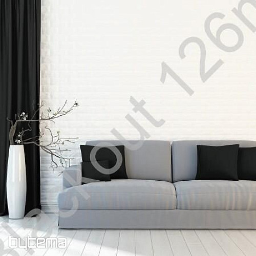 Tessuto decorativo BLACKOUT per tende nero 126