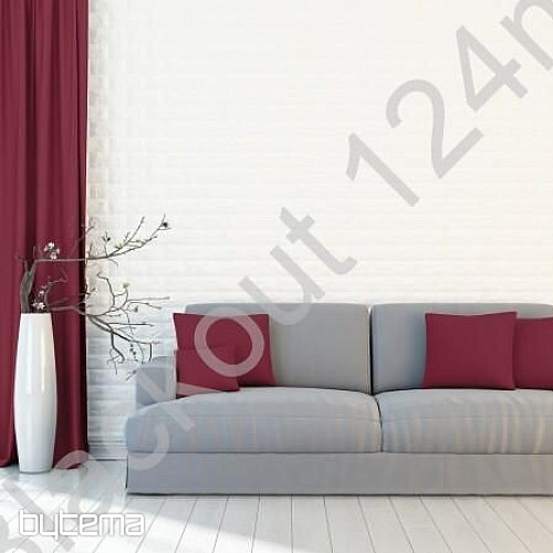 Tessuto decorativo BLACKOUT per tende bordeaux 124