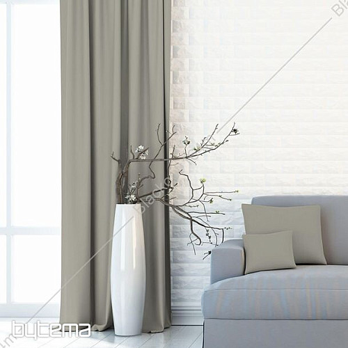 Tessuto decorativo BLACKOUT per tende grigio scuro 164