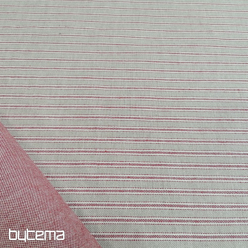 Tessuto decorativo Righe Iris - bordeaux 65