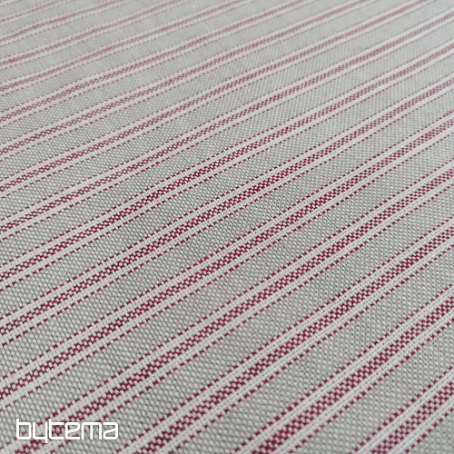 Tessuto decorativo Righe Iris - bordeaux 65