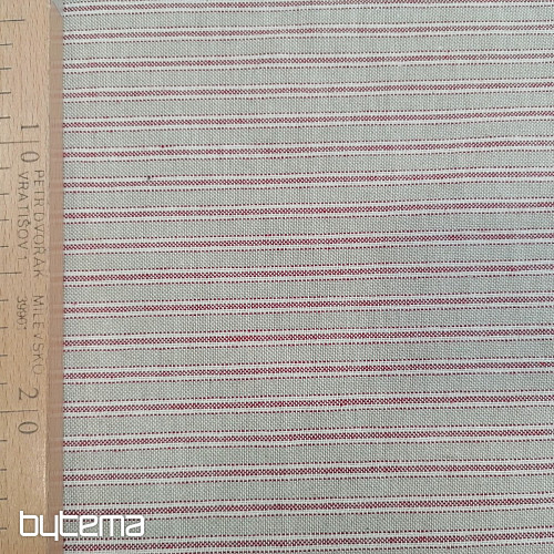 Tessuto decorativo Righe Iris - bordeaux 65