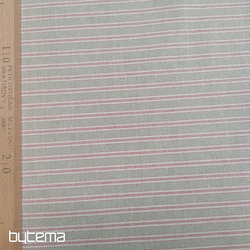 Tessuto decorativo Righe Iris - rosa 76