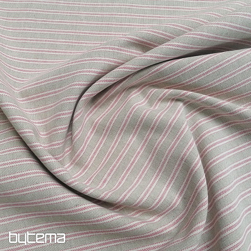 Tessuto decorativo Righe Iris - rosa 76