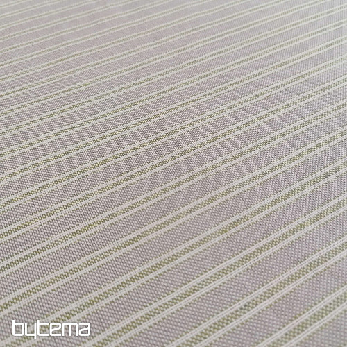 Tessuto decorativo Righe Iris - verde 66