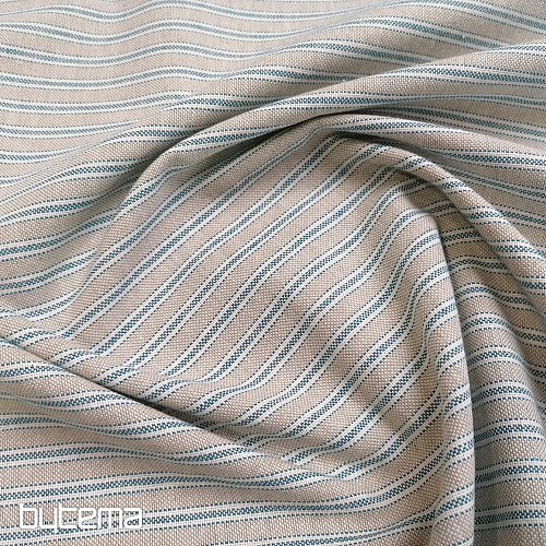 Tessuto decorativo Righe Iris - blu 77