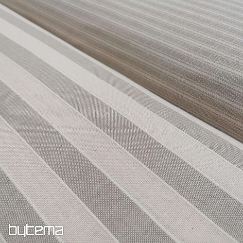 Tessuto decorativo strisce Trebol - beige 2 cm 50