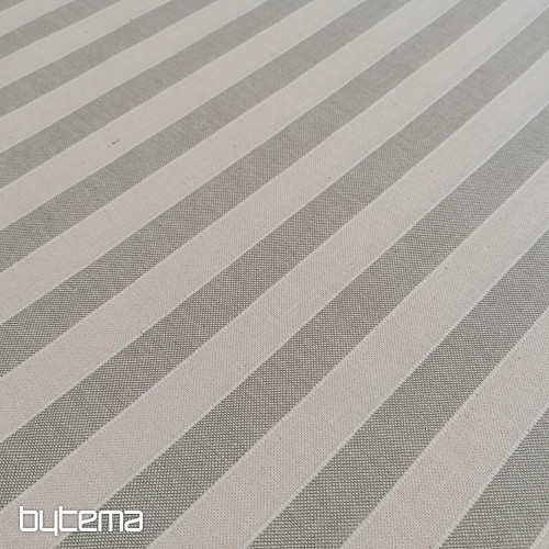 Tessuto decorativo strisce Trebol - beige 2 cm 50