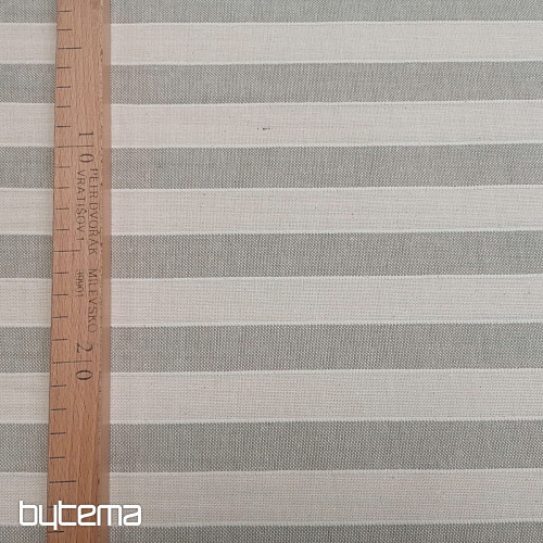 Tessuto decorativo strisce Trebol - beige 2 cm 50