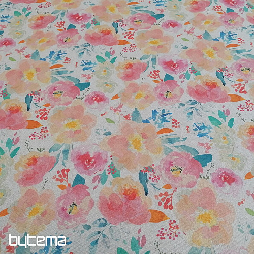 Tessuto decorativo Fiori pastello