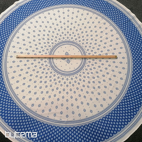Tovaglia rotonda - folklore blu Ø 175 cm