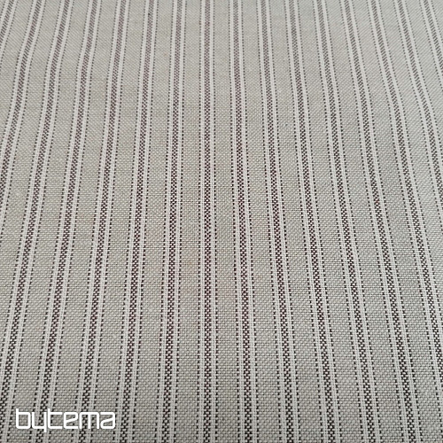 Tessuto decorativo Righe Iris - marrone 55