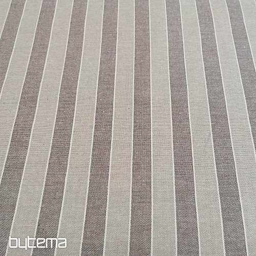 Tessuto decorativo strisce Trebol - marrone 2 cm 55