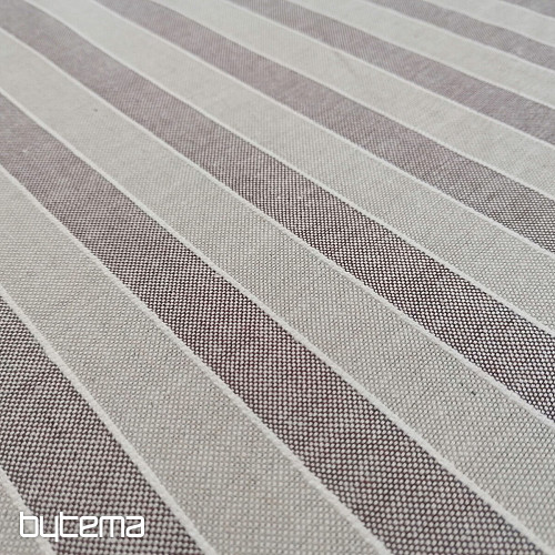 Tessuto decorativo strisce Trebol - marrone 2 cm 55
