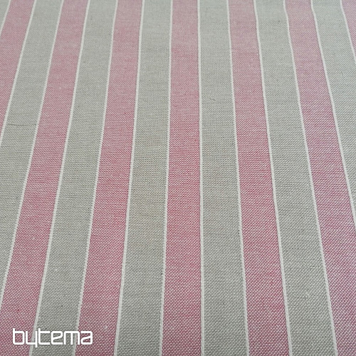 Tessuto decorativo strisce Trebol - rosa 2 cm 76
