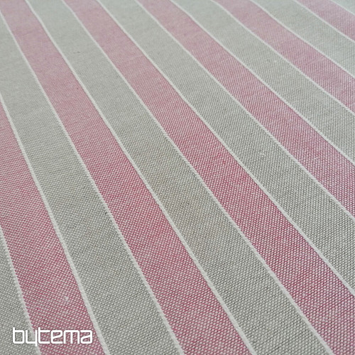 Tessuto decorativo strisce Trebol - rosa 2 cm 76