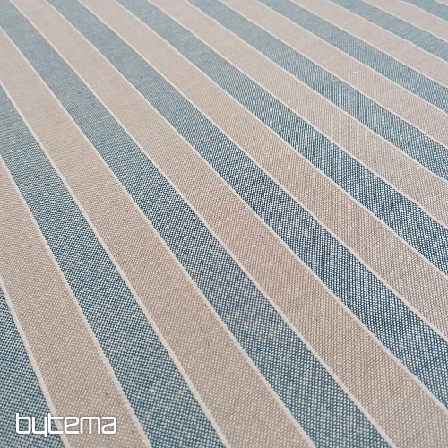 Tessuto decorativo strisce Trebol - blu 2 cm 77