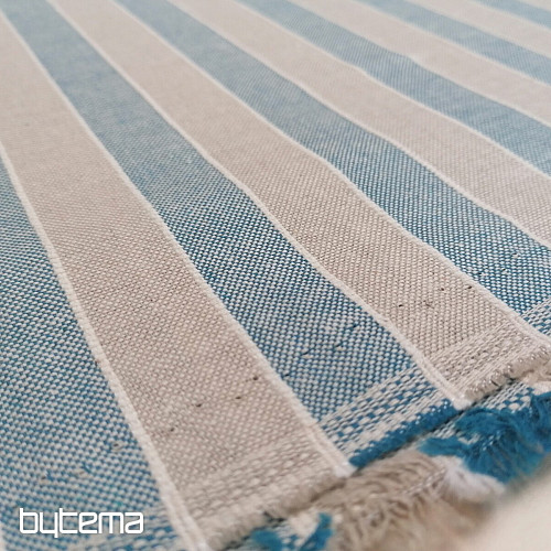 Tessuto decorativo strisce Trebol - blu 2 cm 77